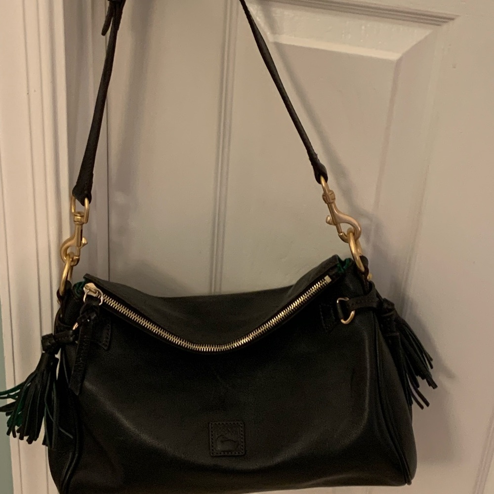 Dooney black shoulder bag